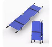 Barella pieghevole portatile in lega di alluminio, barella di soccorso a 2 ruote con capacità di carico di 136 kg, tessuto Oxford, for trasporto medico, ospedale, clinica, casa, ambulanza(Blue)