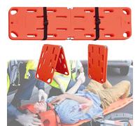 Barella portatile per colonna vertebrale - Barella pieghevole di emergenza per il trasporto dei pazienti, design leggero a 2 pieghe per ospedali, cliniche, sport, uso domestico