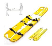 Barella Portatile Pieghevole Per Emergenze Mediche Con Cinghie, Barella A Cucchiaio Medica, Carico Regolabile Capacità 159 Kg, Estensibile Per Operazioni Di Emergenza Ed Evacuazione