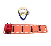 Barella spinale con supporto for il collo e immobilizzatore for la testa, sistem di immobilizzazione leggero e portatile, for uso EMT, ambulanza e sport.(F)