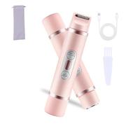 Barely Shaver, 2-in-1 Dual-Head Cordless Electric Shaver for Women, Wet and Dry Efficient Cleaning for Legs, Arms, Underarms, Silky and Painless, Ladies' Hair Removal Equipment (Pink)