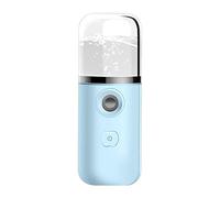 barenx Spruzzatore portatile nano ionico facciale a vapore nebulizzatore per il trucco idratante supporto aggiunta di toner e latte puro - azzurro cielo