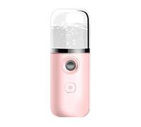 barenx Spruzzatore portatile nano ionico viso palmare nebulizzatore per trucco idratante supporto aggiunta toner e latte puro - rosa