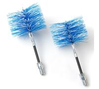 BARETTO Spazzola di Ricambio per Kit per la Pulizia della Tua Stufa a Pellet, Pack 2 Scovoli Flex in Nylon, Adatto alla Pulizia della Canna Fumaria con Curve (Scovolo da 80mm + Scovolo da 100mm)