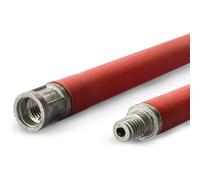 BARETTO Aste 1 Metro per la Pulizia del Camino, Aste per Pulizia Canna Fumaria con Curvatura Massima di 45°, Aste per Kit per la Pulizia del Camino con tratti Lineari (10 Aste)