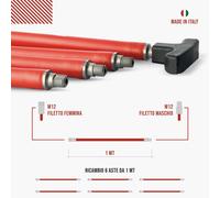 6 Aste da 1m Prolunga Scovoli Pulizia Camino Stufa a Pellet Tubi Canna Fumaria