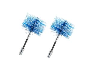 BARETTO FLEX | 2 Spazzole Pulizia Stufa a Pellet | Canna Fumaria Ø 80 mm | Snodo Articolato Per Curve | Attacco M12 | 2 pz