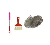 BARETTO Kit Accessori Canna Fumaria Acciaio - Scovolo + Scopetta M12