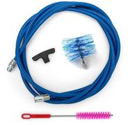 BARETTO | Kit Pulizia Stufa a Pellet | Canna Fumaria Ø 80 mm | Lunghezza 3 m | Spazzola Nylon | Attacco M12