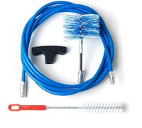 BARETTO - KIT Pulizia Tubi Stufa Pellet 3/6 M + 1 Spazzola FLEX 80 mm