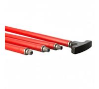 BARETTO Ricambio Aste per Kit Pulizia Canna Fumaria | 6 Prolunghe Lineari da 1 m con Curvatura fino a 45° | Attacco M12 + Manico