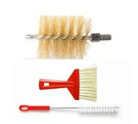 BARETTO Scovolo Canna Fumaria Acciaio M12 - Ø 120 mm Kit 3 pezzi