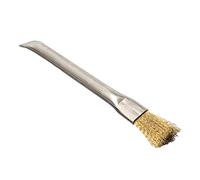 BARETTO Spazzola Raschietto Pulizia Braciere per Stufa a Pellet, Caldaia e Camino | Acciaio per Incrostazioni