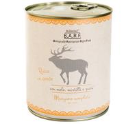 Barf cane trito di cervo con mele mirtilli e zucca 800 g