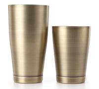Barfly Set di shaker per cocktail (510,3 g e 793,8 g), oro antico