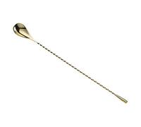 Barfly Teardrop Bar Spoon, End 11 13/16" (30 cm), Gold