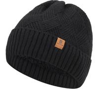 BARFULKER Berretto da Uomo Donna,Beretto Invernale Beanie Design Classico,Cappello Lavorato a Maglia Caldo, Adatto per Ciclismo,Sci,Corsa,attività Leggere da Lavoro Indoor e Outdoor(Nero)