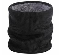 BARFULKER Sciarpa a tubo in maglia per donna e uomo - Scaldacollo Uomo Sciarpa Invernale Donna Scaldacollo Caldo Pile Sport Scaldacollo Termico per Moto Sci Snowboard Running(Nero)