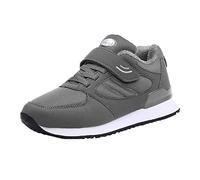 BarfußSchuhe Herren Winter Warm GefüTterte Outdoor StraßEnlaufschuhe Hohe Thermische Und Rutschfeste Stiefel Leicht Workout Freizeitschuhe Mit Weich Dicke Sohle Klettverschluss Sportschuhe, grigio, 40