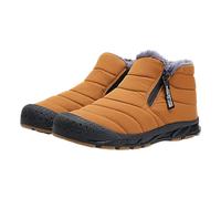 BarfußSchuhe Winter Outdoor Walkingschuhe Herren Damen Warm GefüTterte Outdoor Wasserdicht Traillaufschuhe Wanderschuhe Modische KnöChelhohe Winterstiefel Ultra-Bequemer Rutschfeste Stiefel, beige, 44