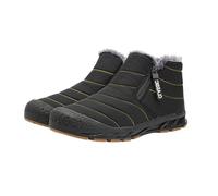 BarfußSchuhe Winter Outdoor Walkingschuhe Herren Damen Warm GefüTterte Outdoor Wasserdicht Traillaufschuhe Wanderschuhe Modische KnöChelhohe Winterstiefel Ultra-Bequemer Rutschfeste Stiefel, Nero , 44