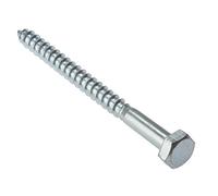 Bargainscrews - Confezione da 10 viti tirafondo per legno, testa esagonale 8mm x 60mm