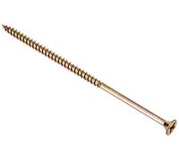 Bargainscrews - Confezione da 100 viti multiuso, ideali per essere impiegate su pannelli truciolari, MDF, PVC e legno 5 x 120 mm