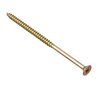 Bargainscrews - Confezione da 100 viti multiuso, ideali per essere impiegate su pannelli truciolari, MDF, PVC e legno 6 x 150 mm