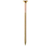 Bargainscrews - Confezione da 100 viti multiuso, ideali per essere impiegate su pannelli truciolari, MDF, PVC e legno 6 x 100 mm