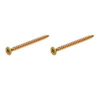 Bargainscrews - Confezione da 400 viti multiuso, ideali per essere impiegate su pannelli truciolari, MDF, PVC e legno 4.0 x 50mm