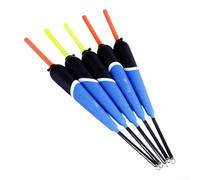 Barguzinsky - 5 galleggianti verticali per pesca alla carpa, controllo della profondità regolabile, 2 g, 3 g, 4 g, pesi bilanciati in legno di cedro nero e blu, assortimento adatto per acqua dolce (2