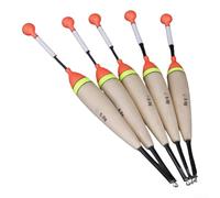 Barguzinsky Boa in legno di abete, set da 5 pezzi per pesca in acqua salata e acqua dolce in diversi corpi idrici (5 g)