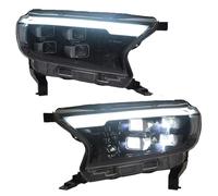 Barhbt Blocchi fari anteriori auto Per Ford Per Ranger 2016-2019 Gruppo Ottico Anteriore DRL A LED Diurni Aggiornato(Type B)