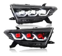 Barhbt Blocchi fari anteriori auto Per Toyota Per Highlander 2012-2014 LED DRL Striscia Indicatori Direzione Dinamici Gruppo Ottico Anteriore Con Lente Del Proiettore