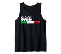 Bari City Italia Vintage Bandiera Italia Design per Gli Amanti dei Viaggi Canotta