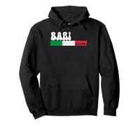 Bari City Italia Vintage Bandiera Italia Design per Gli Amanti dei Viaggi Felpa con Cappuccio