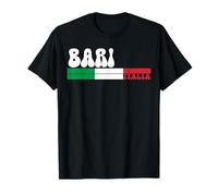 Bari City Italia Vintage Bandiera Italia Design per Gli Amanti dei Viaggi Maglietta
