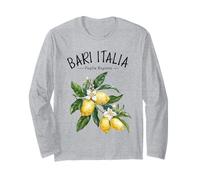 Bari Italia Limone Arte Adriatico Amante Frutta Vintage Maglia a Manica