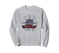 Bari Italia Mari Il Momento Stile Nautico Design Felpa