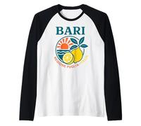Bari Regione Puglia Italia Limone Vintage Italia Estate Maglia con Maniche Raglan