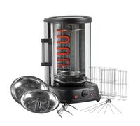 Baridi Girarrosto Griglia Kebab Gyros Spiedini Roasts 1500W 21L Nero 230V DH216