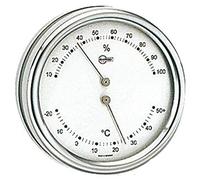 Barigo Termo/igrometro Orion quadrante Argento