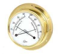 Barigo Termometro Igrometro 983ms Ottone 110mm X 32mm