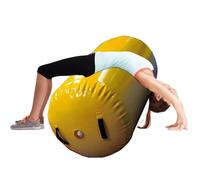 Barile da Ginnastica Allenatore di Salto con Le Mani All'Indietro Grande, Attrezzatura da Ginnastica Portatile con Rullo A Botte per Casa/Sala Fitness/palestre(Yellow,Dia 31.5in/80cm)