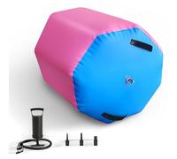 Barile da ginnastica con rullo ad aria, antiscivolo, morbido elemento di equilibrio per allenamento fitness, palestra a casa e all'aperto, yoga, esercizi indoor, 0,6 x 0,8 m