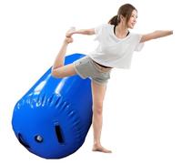 Barile da Ginnastica Rullo Ad Aria per Ginnastica in PVC, Rulli per Stretching/capriola/Salto Mortale/Yoga, Rulli per Capriole All'Indietro Personalizzabili(Blue,Dia 800mm/2.6ft)