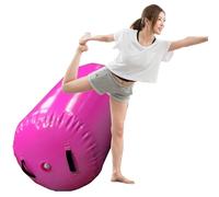 Barile da Ginnastica Rullo Ad Aria per Ginnastica in PVC, Rulli per Stretching/capriola/Salto Mortale/Yoga, Rulli per Capriole All'Indietro Personalizzabili(Pink,Dia 600mm/2ft)