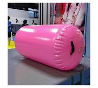 Barile da Ginnastica Rullo Ad Aria Portatile per Ginnastica, per Bambini E Adulti, per Interni Ed Esterni, E per L'allenamento della Schiena per Fitness/capriola/Yoga/Stretching(Pink,Dia 60cm/2ft)