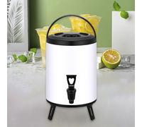 Barile da tè isolato con rubinetto per pentole per bancarelle di eventi,