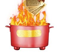Barile di combustione in metallo, resistente al calore, gabbia antincendio durevole, strumento per lo smaltimento dei rifiuti da esterni, accessorio per giardino, cortile, patio, veranda, balcone